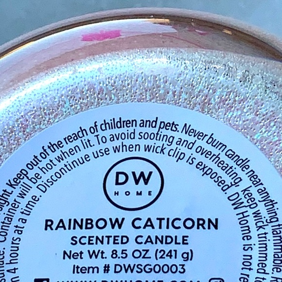 DW Home Accents Dw Home Candle Rainbow Caticorn Richly Scented 33